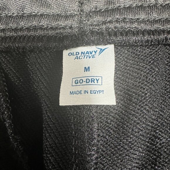 Old Navy Joggers Womens Medium Black Joggers Elastic Waist Tie Cord Pockets NEW - Picture 5 of 10